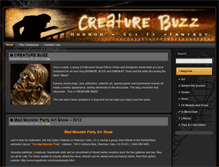 Tablet Screenshot of creaturebuzz.com